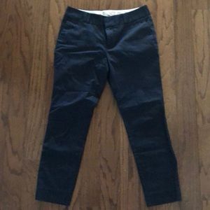 Banana Republic Navy Cropped Slacks |0P|